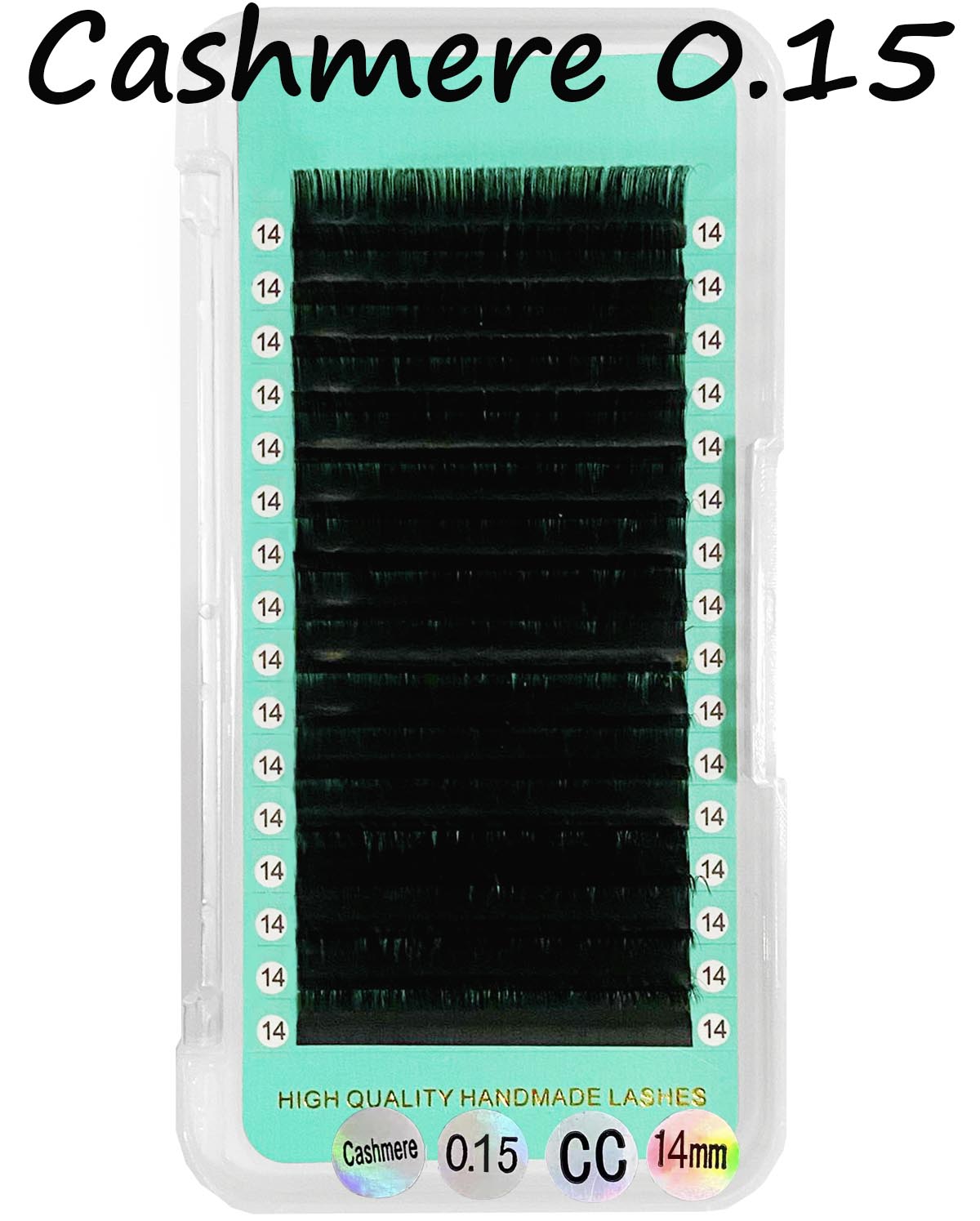 Classic Cashmere Matte Deep Black FauxMink Lash【0.15mm】16-Lines No-logo【Best Quality Ever】