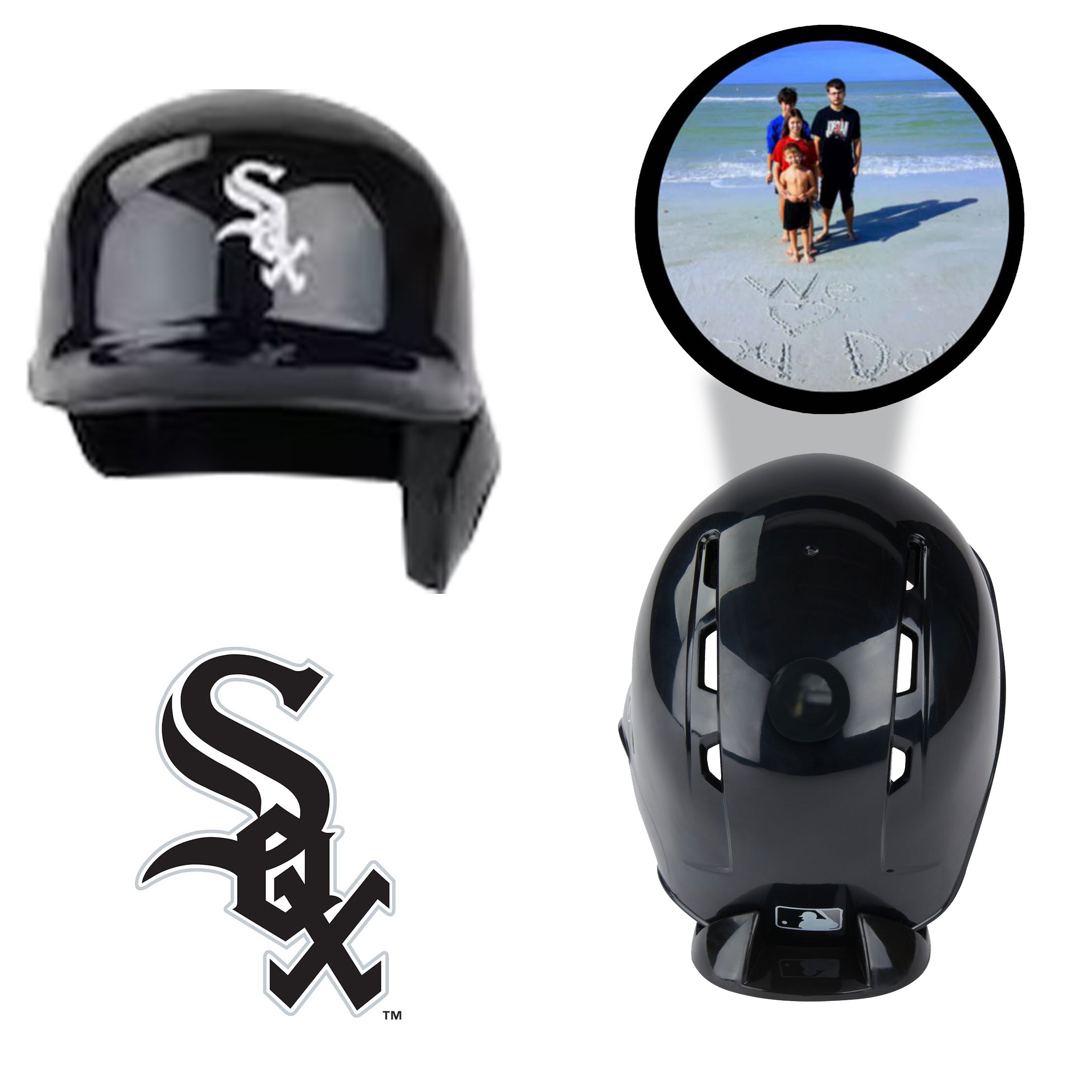 Chicago White Sox MLB Collectible Mini Batting Helmet