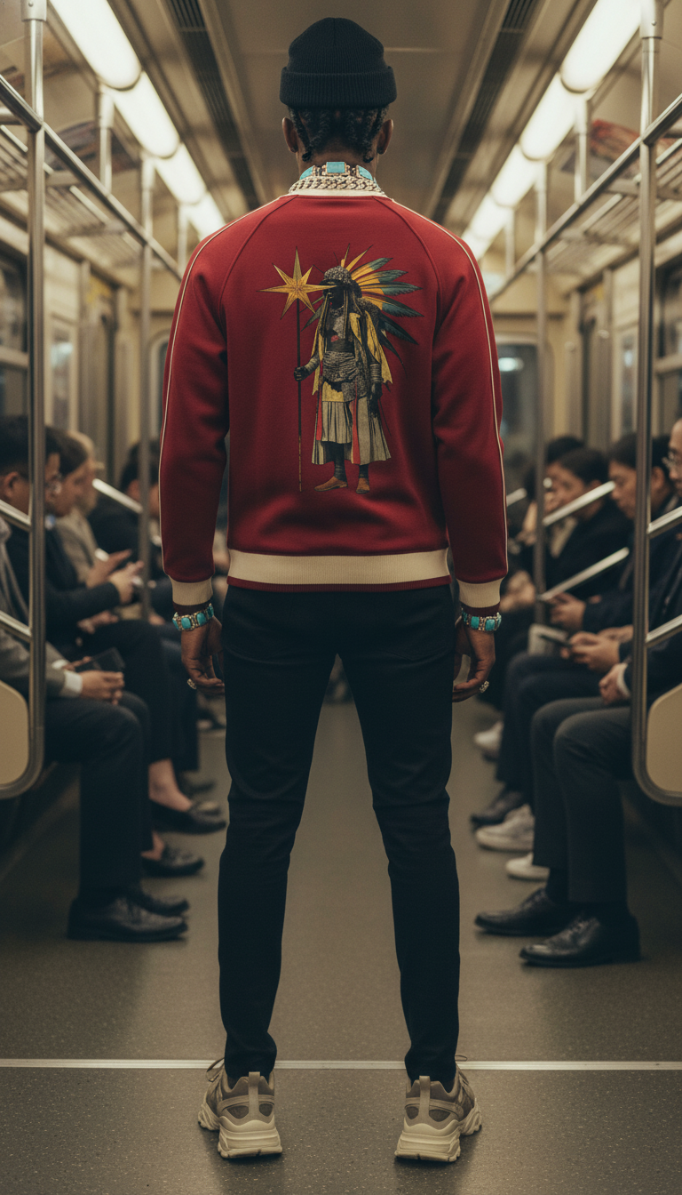 AmaruKhan Hebrews Color Block Raglan Sleeve Zip Track Jacket