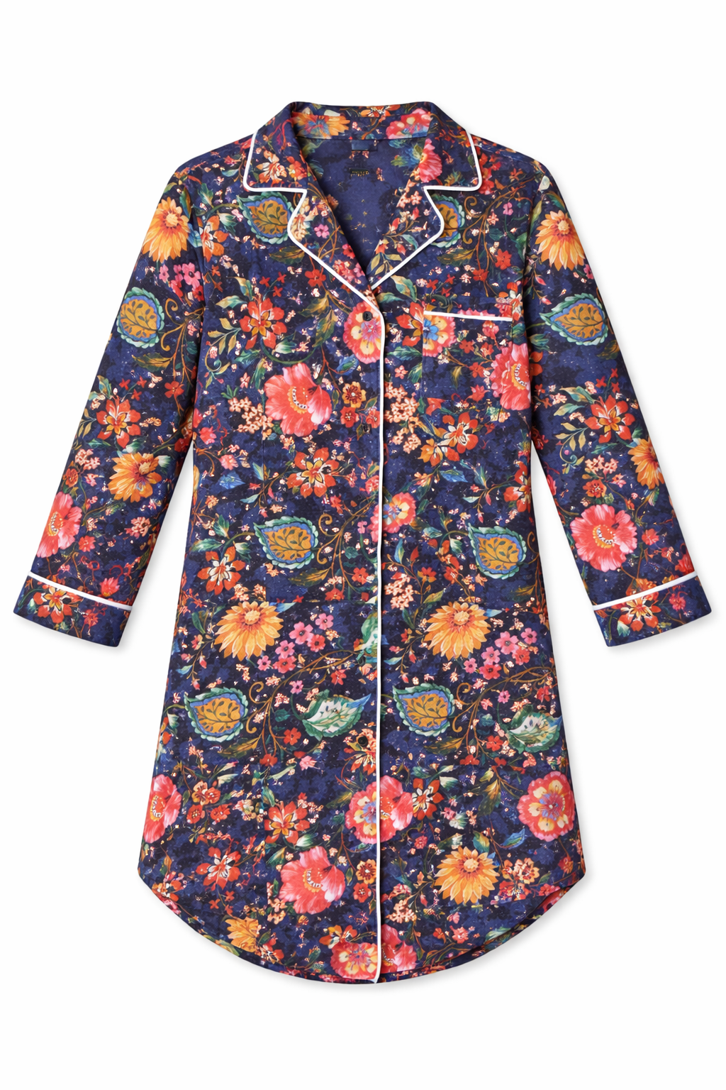 Cecilia Pajama Magnetic Dress in Blue Floral