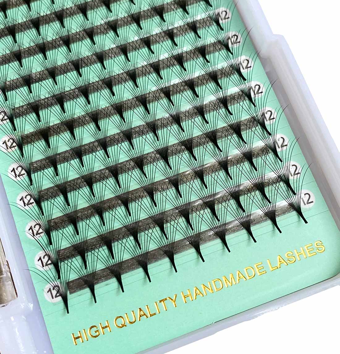 8D - 0.07mm Slim/Pointy Root Medium Stem Premade Fans 16 lines 160 fans NO-Logo【Sale】