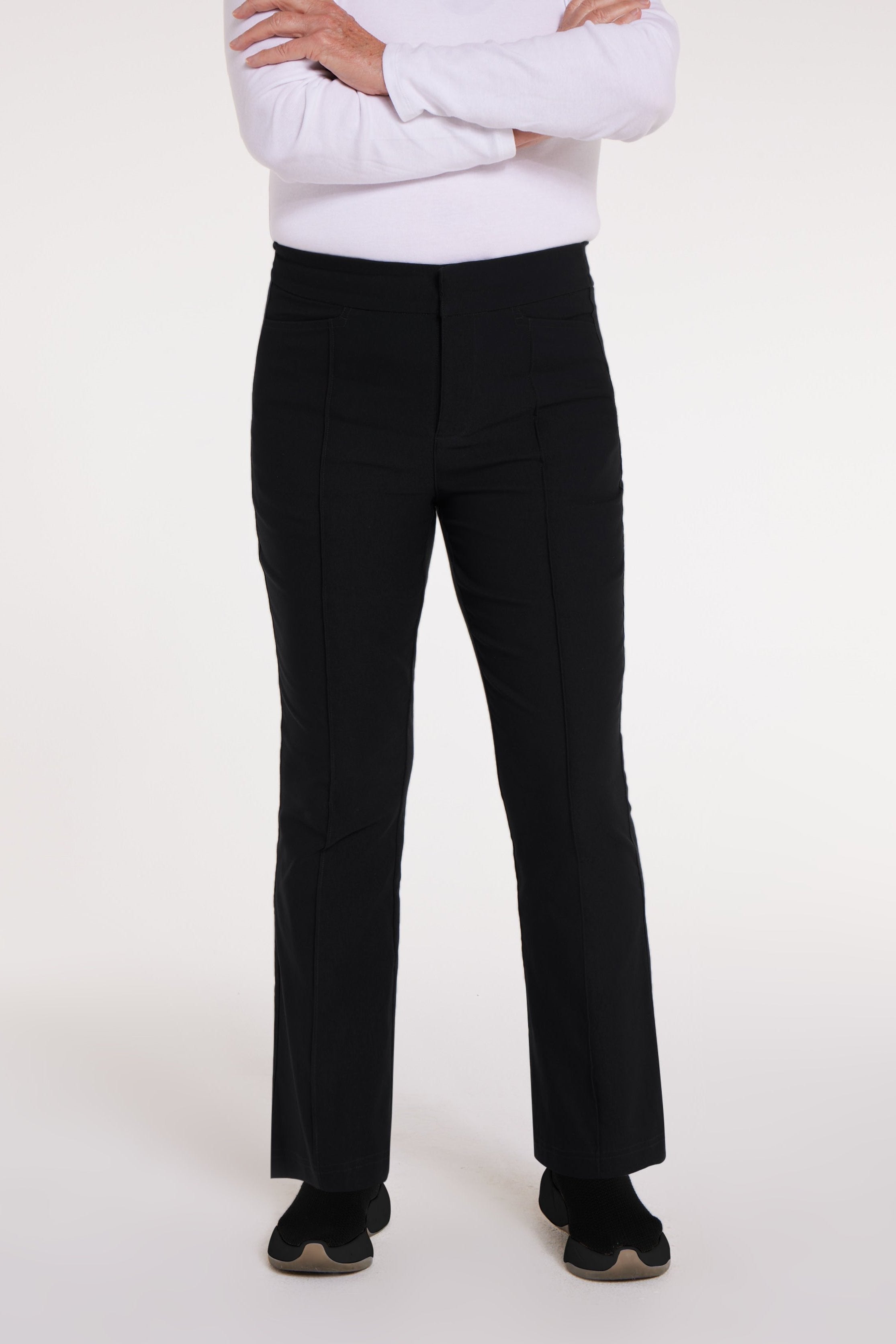 Carmen Velcro Magnetic Flare Pant in Black