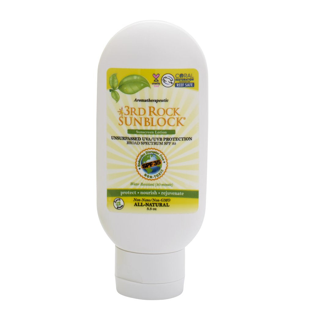 3rd Rock Sunblock® Sunscreen Lotion - Aromatherapeutic - Zinc Oxide 35 SPF
