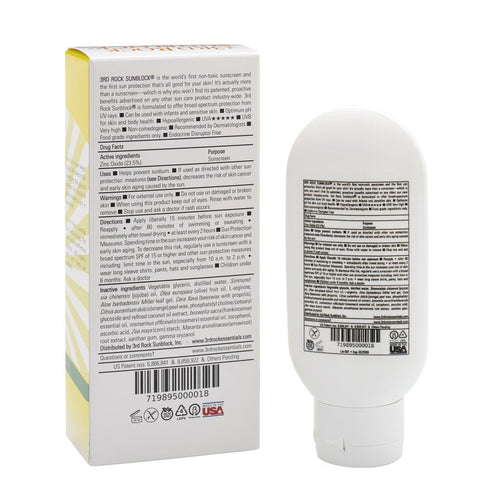 3rd Rock Sunblock® Sunscreen Lotion - Aromatherapeutic - Zinc Oxide 35 SPF