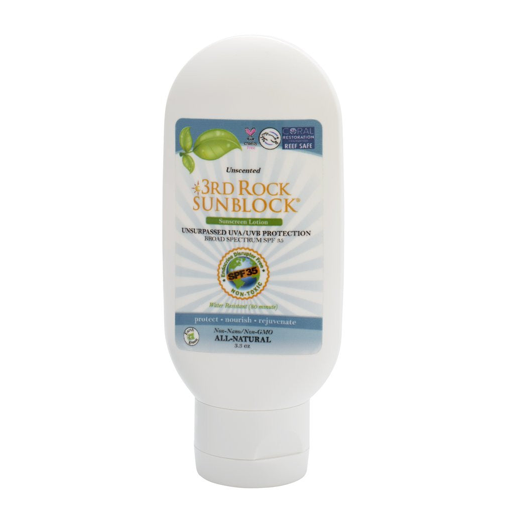 3rd Rock Sunblock® Sunscreen Lotion - Unscented - Zinc Oxide SPF 35