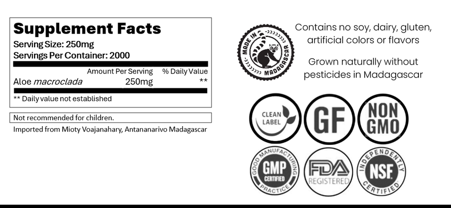 Aloe Macroclada Stem Cell Activation Capsules and Powder 2